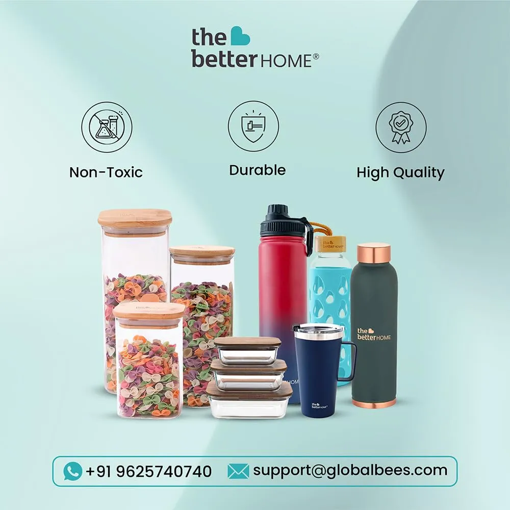 The Better Home Glass Salt & Pepper Shakers Set (Silver/White - Pack of 2) | Moisture-Proof Seasoning Shaker Set | Salt & Pepper Containers | Salt & Pepper Container Set for Dining Table