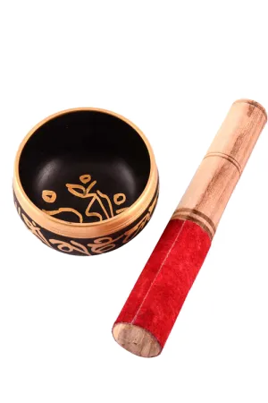 Tibetan Singing Bowl Black