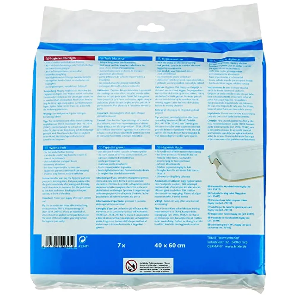 Trixie Nappy Activated Carbon Pads for Puppies (60x60cm)