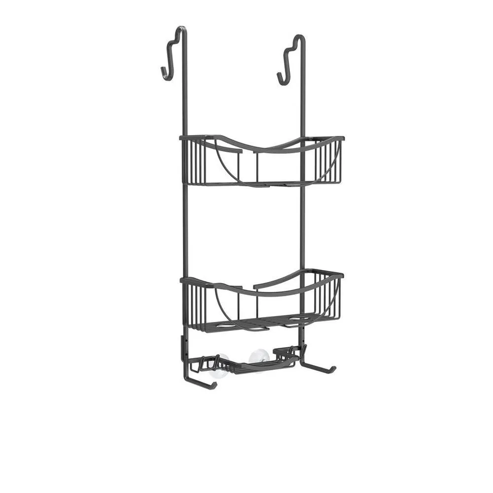 Venus 3 Tier Aluminium Over Door Shower Caddy Matte Black