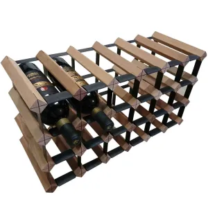 Vino Stack 18 Pocket Mahogany Wine Rack