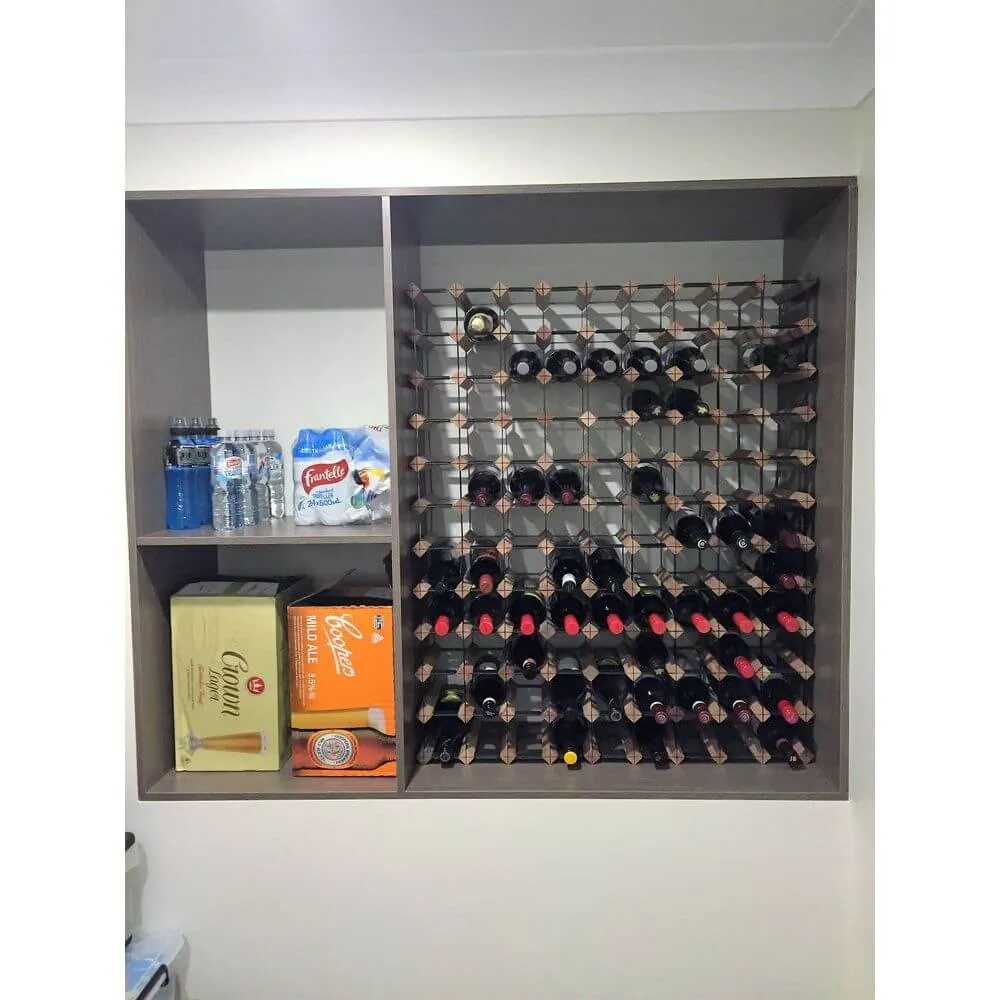 Vino Stack 18 Pocket Mahogany Wine Rack