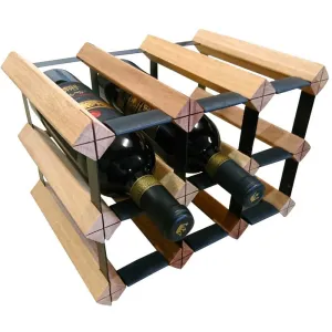 Vino Stack 6 Pocket Mahogany Wine Rack
