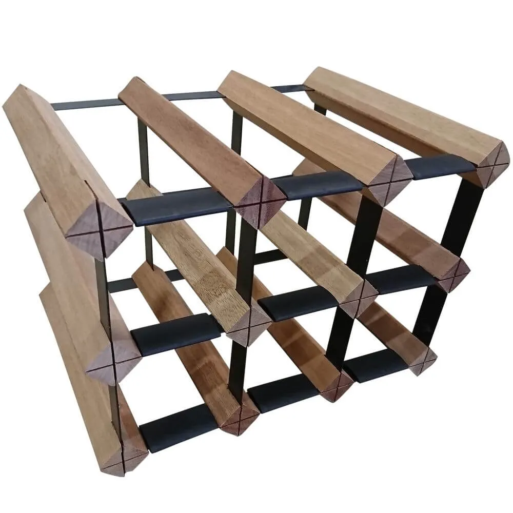 Vino Stack 6 Pocket Mahogany Wine Rack